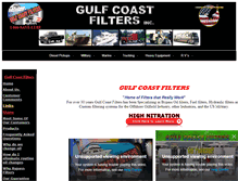 Tablet Screenshot of gulfcoastfilters.com